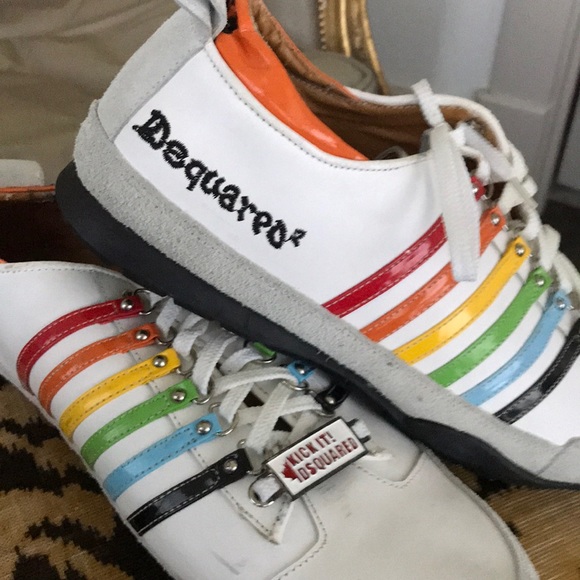 dsquared rainbow sneakers